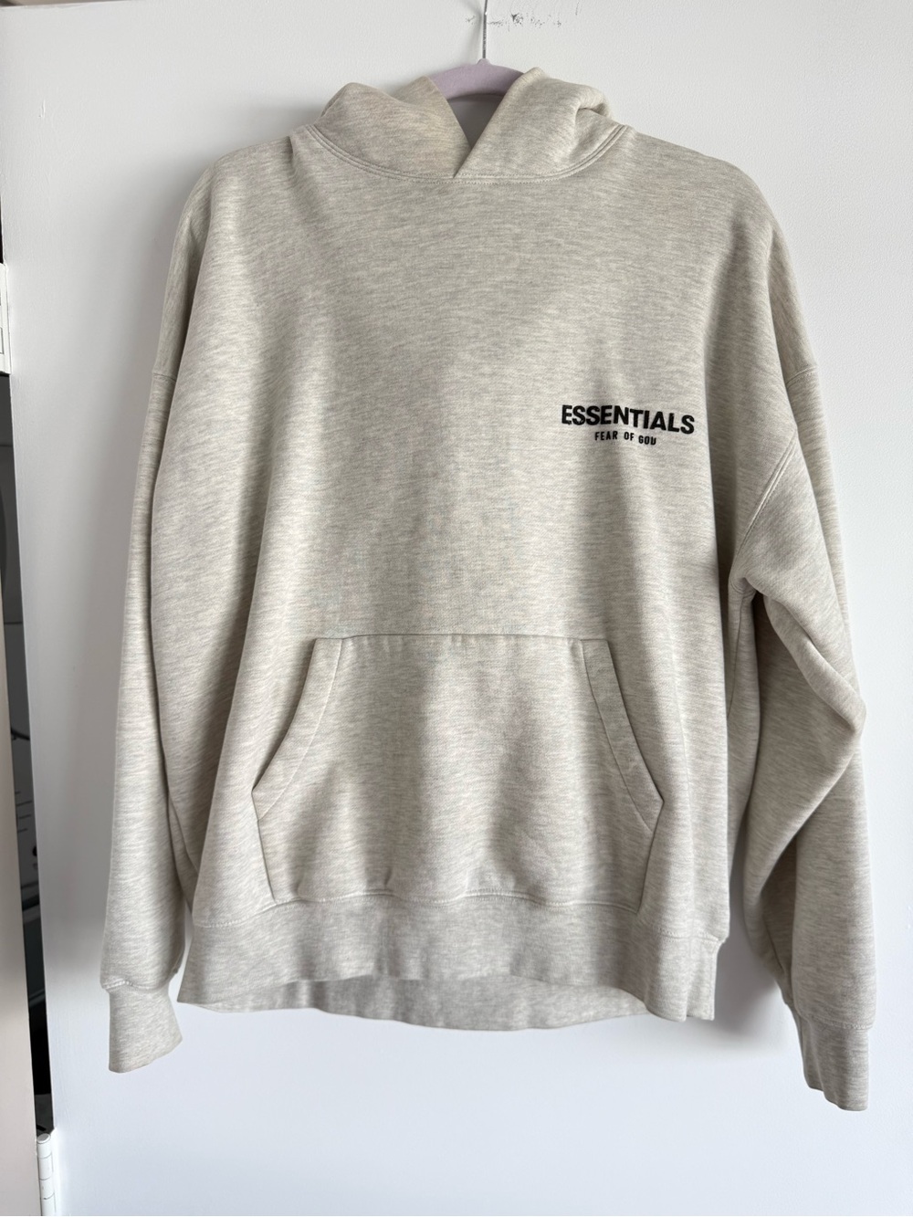 Fear of God Essentials Hoodie in Light Sand - Small